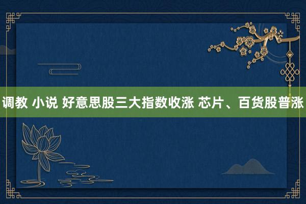 调教 小说 好意思股三大指数收涨 芯片、百货股普涨
