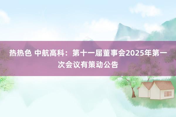 热热色 中航高科：第十一届董事会2025年第一次会议有策动公告